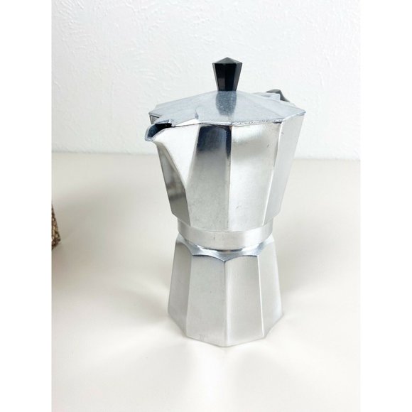 Vintage Pezzetti Italexpress 6 Cup Stovetop Espresso Coffee Maker Italy New! - Picture 7 of 12